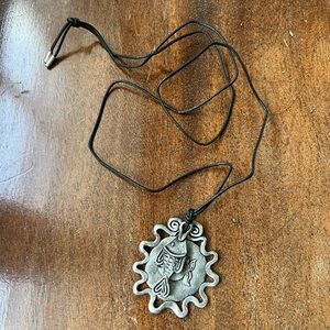 Vintage Express fish necklace